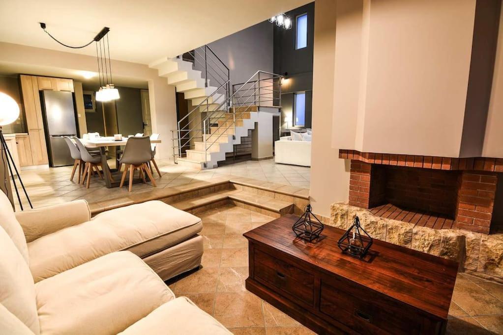 Aigli Luxurious Villa Kato Pitsa Bagian luar foto